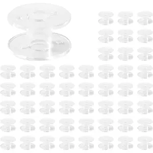 30 count Clear Plastic Sewing Machine Bobbins, Universal Household Industrial Sewing Machine Shuttle corefor Sewing Machines/Sewing Enthusiasts