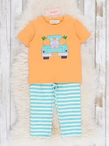 Bunny Truck Embroidered Outfit
