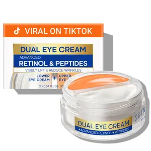 Dual Eye Creams with Retinol & Peptides, Moisturizing eye cream for Puffy Eyes, Reduce Dark Circles, Wrinkles & Fine Lines, Eye Bags Treatment, Anti-Aging Eye Serum, Eye Cream Lotion for All Skin Types