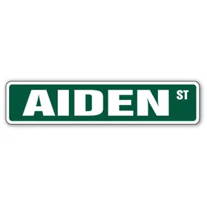 SignMission  4 x 18 in. Aiden Street Sign