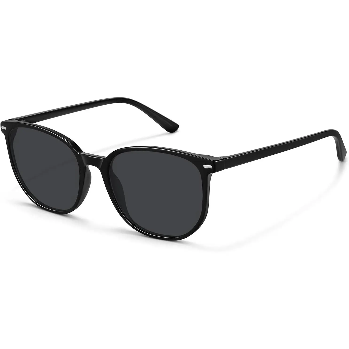 WOWSUN Retro Polarized Sunglasses Womens Men Trendy Sun Glasses Sunnies