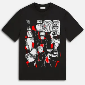 Naruto Anime T-shirt & Sweatshirt, Akatsuki Members Pain Kisame Konan Nagato Tobi Graphic Tee, Vintage Oversized Unisex Streetwear, Gifts for Him Her