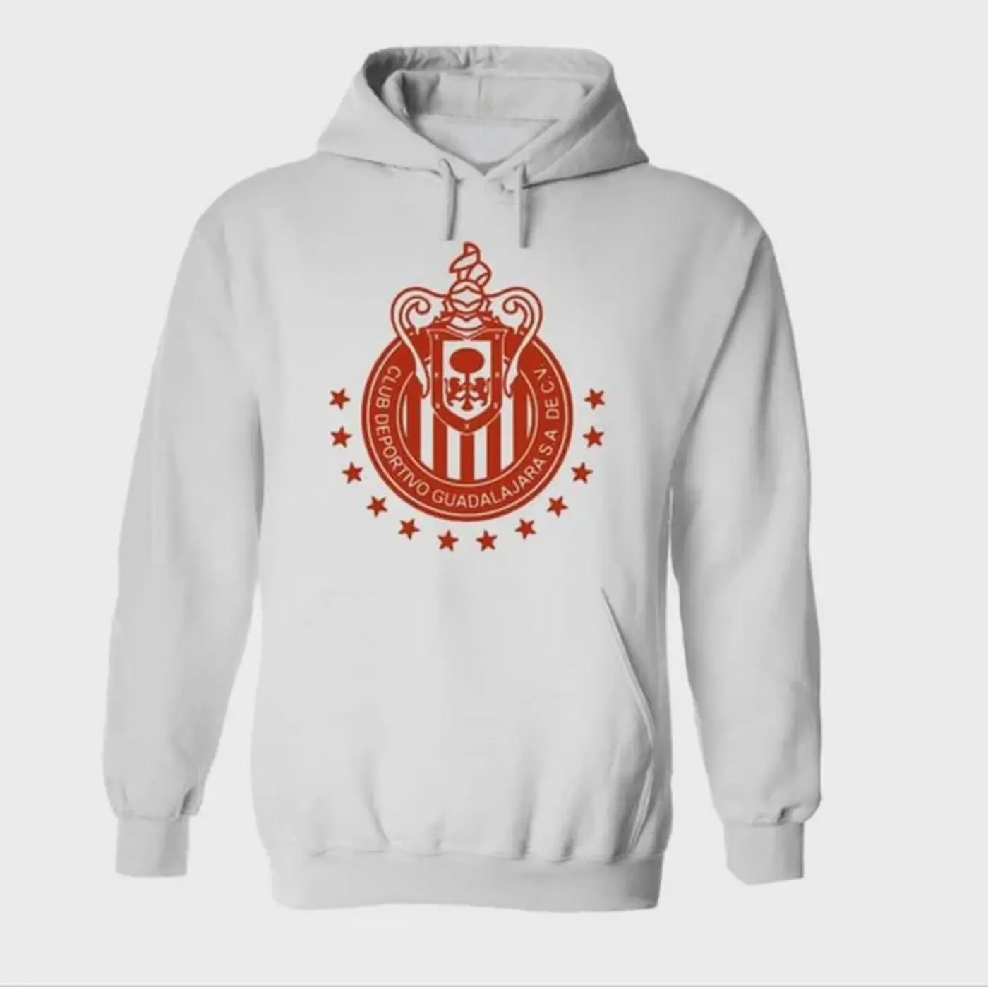 Club Chivas Guadalajara Hoodie Pullover 2 Logos front and back