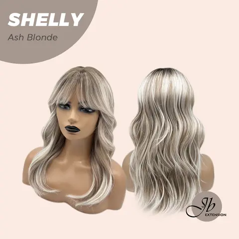 JBEXTENSION 20 Inches Curly Women Fashion Wig with Bangs SHELLY