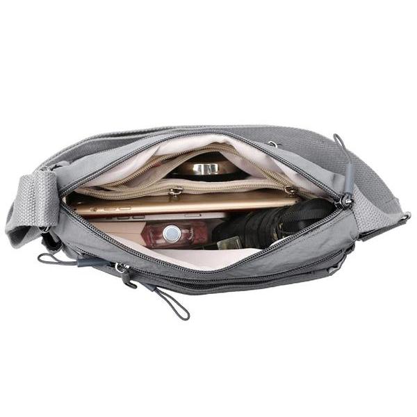 Women's Solid Color Fanny Pack, Fashionable Multi-pocket Zipper Crossbody Bag for Daily Used, Casual Trendy Versatile High-quality Daily Commuting Bag