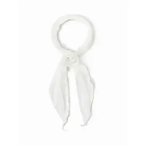 Cider FLOWER DECOR POLKA DOT SILK SCARF