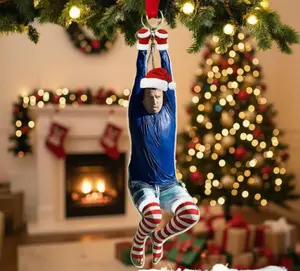 Tim Robinson Zipline Ornament – Funny ITYSL Christmas Decor, Ornament, Pop Culture Gift for Comedy Fans 2025