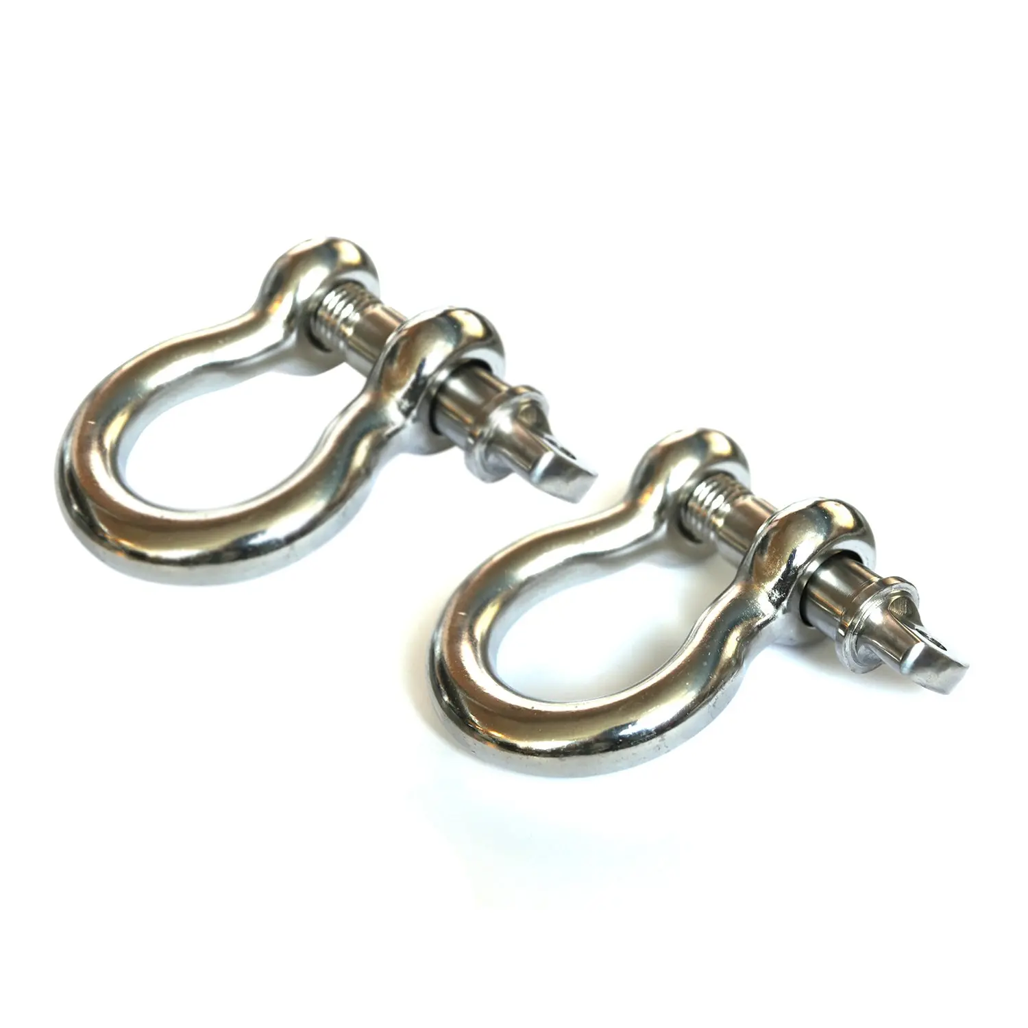 D-Ring Shackle Kit, 3/4 Inch, Stainless Steel, Pair