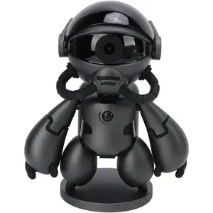Home Security Camera, 1080P Indoor Dog Camera Baby Monitor Cute Robot Shape, with Motion Detection, IR Night Vision, 2 Way Voice, APP Control, Pan Tilt, 128GB Extension Storage