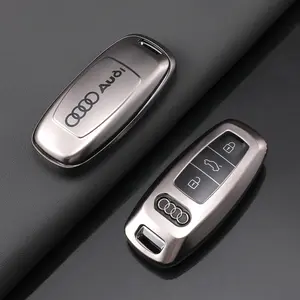 Tpu 3 Buttons Car Remote Key Case Cover, Car Key Protector, Protects Key From Scratches, Compatible with Audi A6 A6l A7 A8 A8l A3 E-Tron 55 Q7 Q8 C8 2019-2021