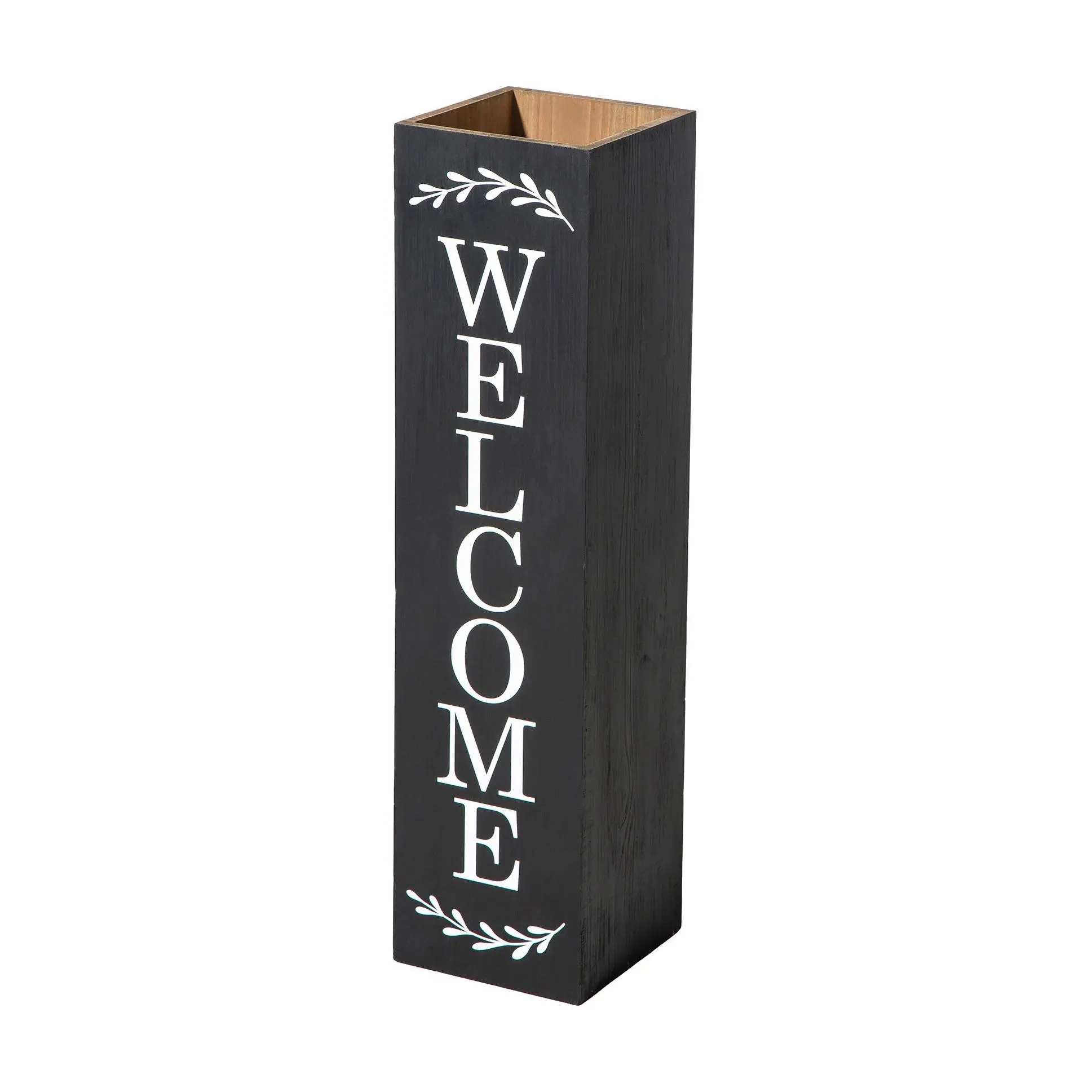 Glitzhome 30" WELCOME Wood Boxed Porch Sign And Planter Glitzhome 30" WELCOME Wood Boxed Porch Sign And Planter