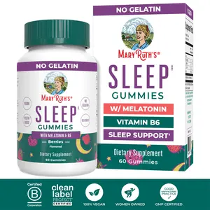 MaryRuth's Melatonin Sleep Gummies - Melatonin 5mg - Vitamin B6 - Relaxation & Sleep Support - Calming - Vegan - 60 Count