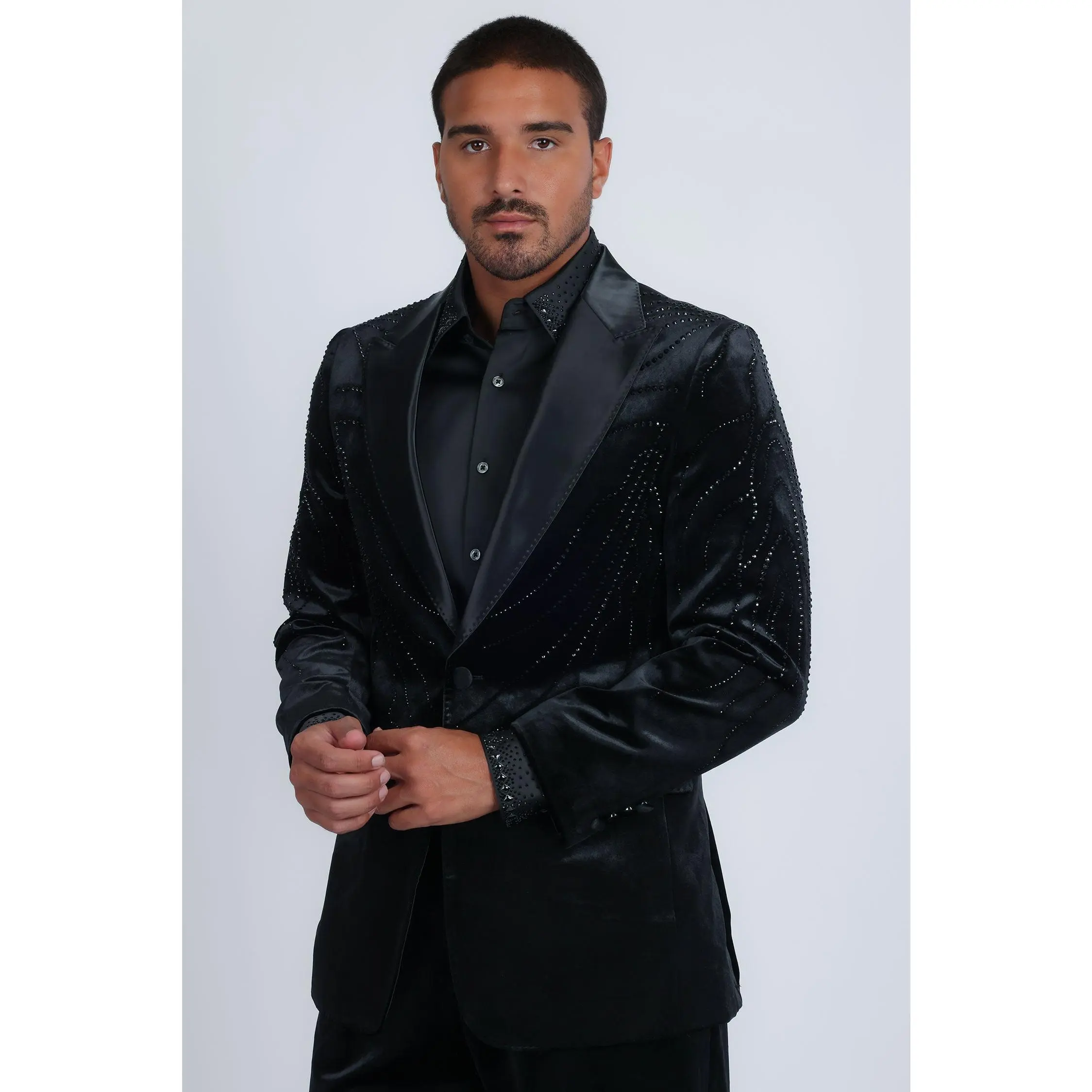 Luxe Velocity Rhinestone Blazer