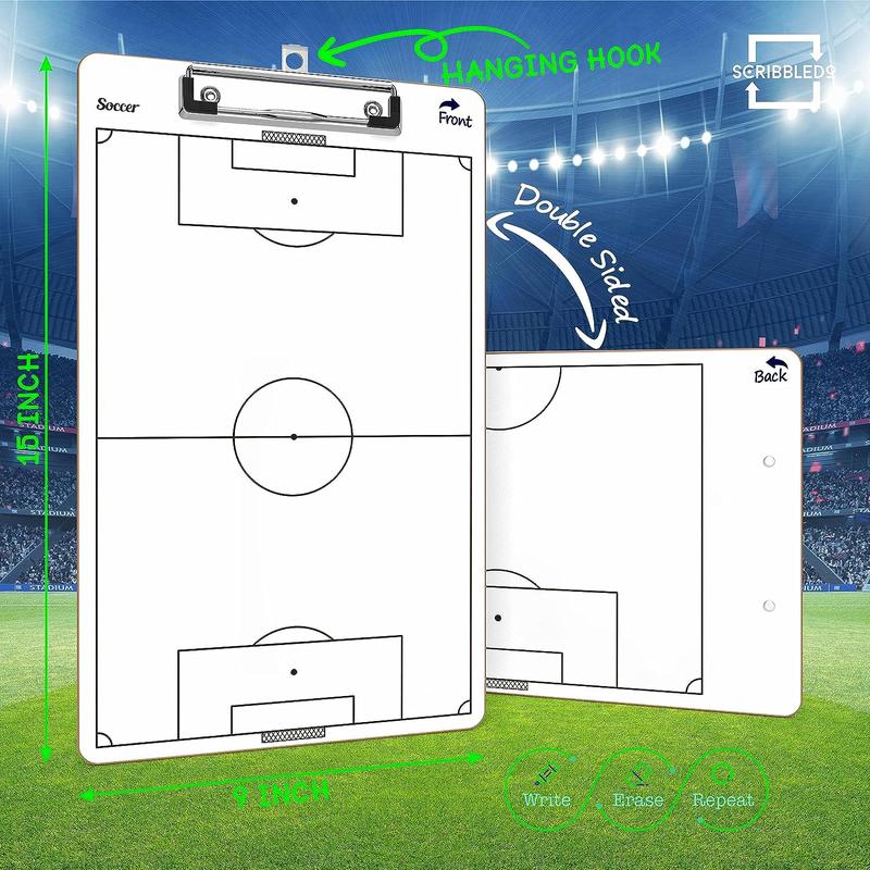 Soccer Dry Erase Clipboard 15"x9"