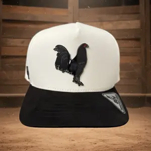 Gallo Hat Black Rooster Hat - White and Black Snapback