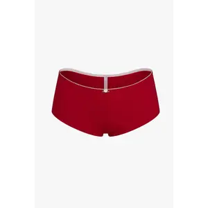 LOW RISE SHORTY BOI BRIEF IN CHERRY