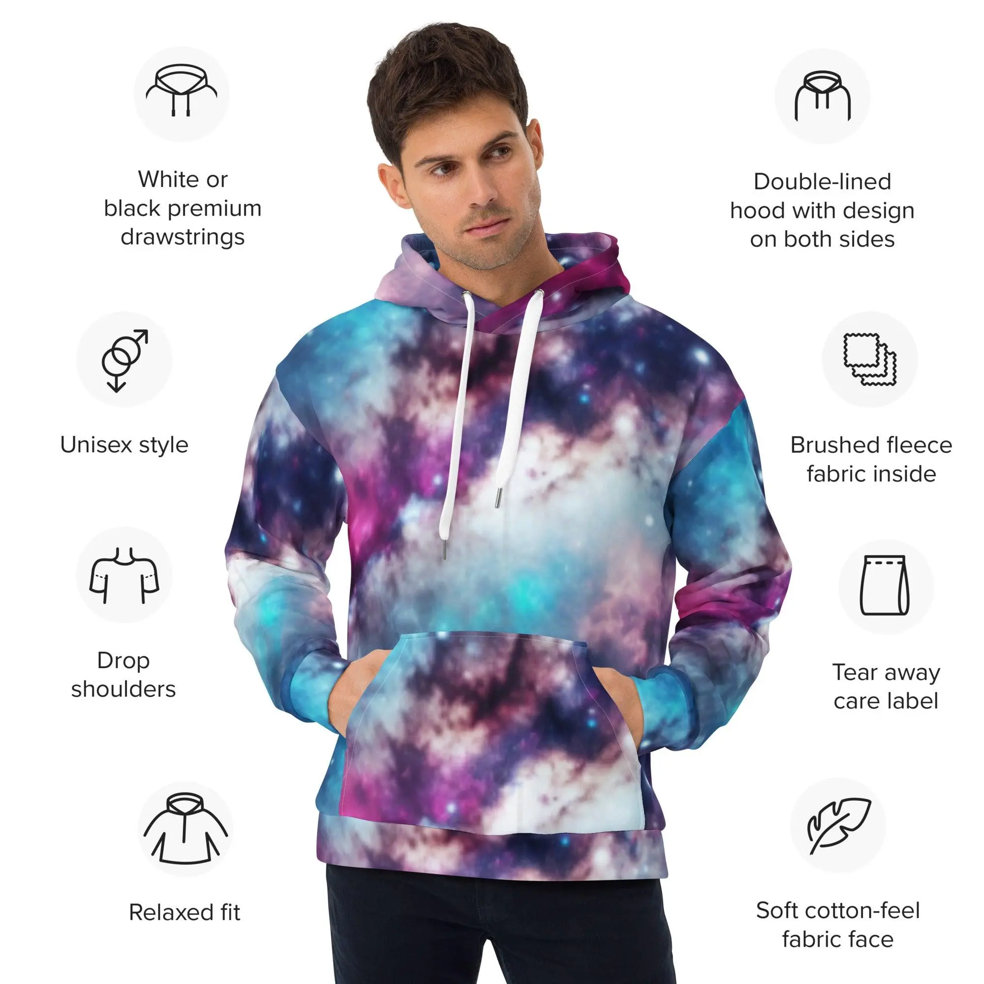 Galaxy Hoodie Comfy Fabric