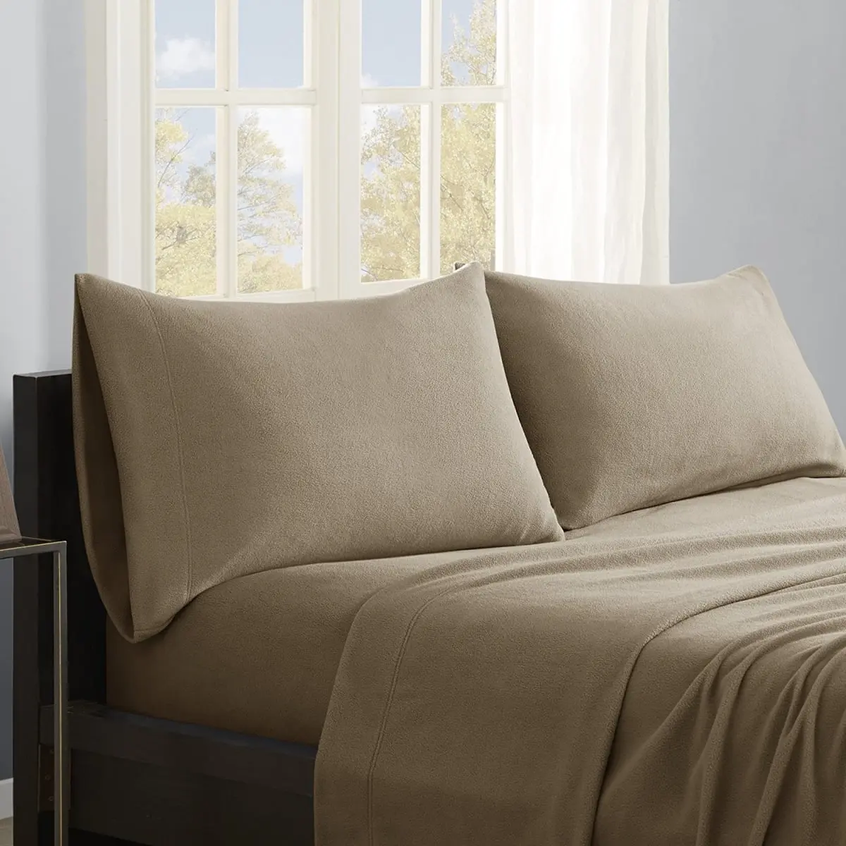 True North Micro Fleece Sheet Set - Brown - King - Cozy & Stylish Bedding