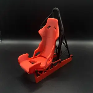 Race Car Seat Phone & Tablet Holder – Recaro Style Motorsport Stand for Desk or Display