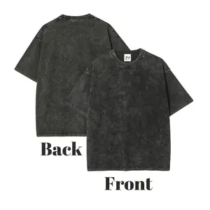 Men's Retro Washed Distressed Crew Neck T-Shirt, Regular Fit Comfortable Casual Short Sleeve Fashion Men's Top