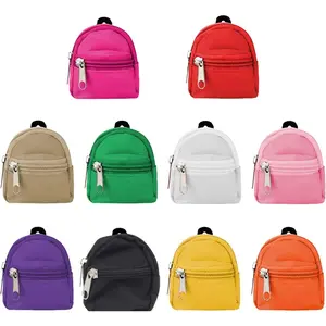 10 piece set of zippered doll backpacks, mini doll backpacks, girl doll accessories