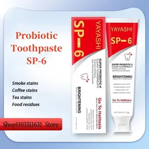 Get Dentist-Clean Teeth at Home! SP-6 Probiotic Toothpaste - Removes 99% Tartar & Whitens - From Yellow to Bright in 14 Days - Order Now!