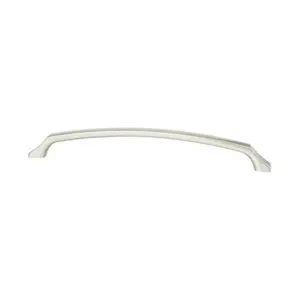 212 MAIN Berenson Century Edge Pull - 224 mm Zinc Construction, Brushed Nickel Finish, Contemporary Look Door Hardware Accessory