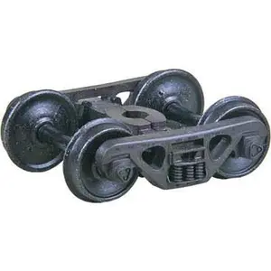 Kadee 1569 HO 100-Ton Roller Bearing Self-Centering Trucks, 36" Smooth Backed