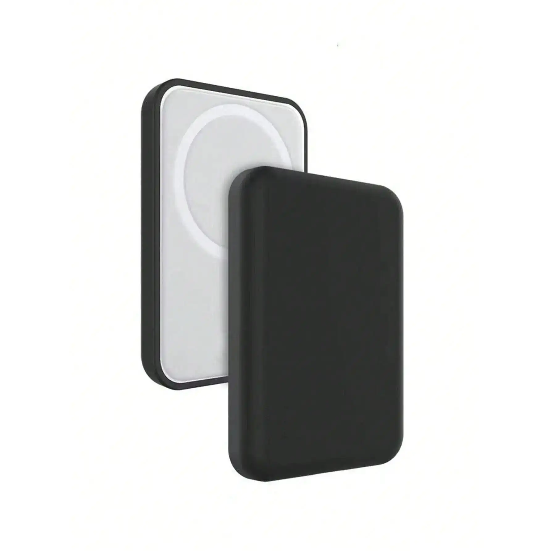 1 black TPU charging case protector, compatible with Apple's original MagSafe wireless power bank