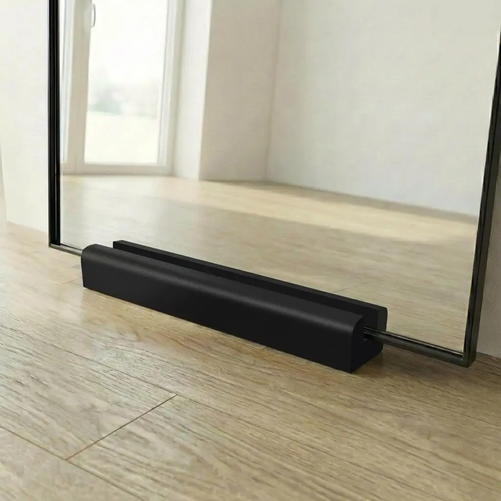 DSMKJT Solid  Large Floor Mirror Stand for Full Length Mirror with Stand- Anti-Slip, Suitable for Mirror Frames-Black