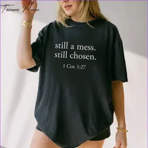 Bible Verse Christian Comfort Colors T-Shirt - Still Chosen Faith Tee, Christian Mom T-Shirt, Bible Scripture Shirt, Graphic Tee, Cute Crewneck for Women, Gift for Women for Men