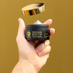 Biotin Matte Cream Texture Paste Clay Pomade, Premium Thickening Cream Medium Hold & Anti Hair Loss and Hair Growth Support for Thinning Hair for Men 85 g / 3 oz