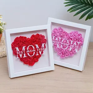 2cm Hollow Dry Flower Specimen Box, Rose Eternal Flower DIY Frame, Wall Hanging Gift, Dual-Use Display Stand, Home Decor