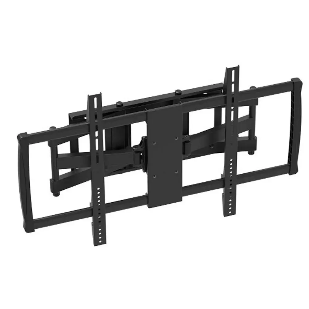 Monoprice Premium Full Motion TV Wall Mount Bracket Low Profile For 60" To 100" TVs up to 176lbs, Max VESA 900x600, UL Certified, Heavy Duty Works with Concrete and Brick