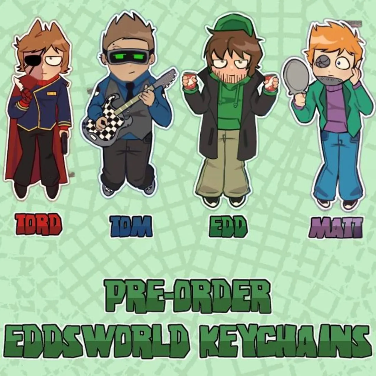 Wtfuture Eddsworld Acrylic Keychains, Great For Daily Use Or As Thoughtful Little Gifts For Your Friends And Yourself