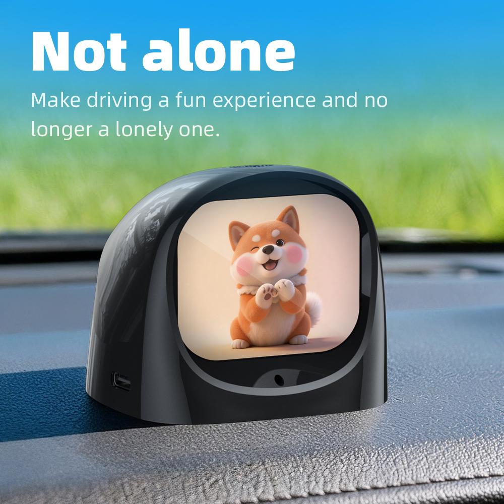 AI Smart Car Robot Companion - Interactive Electronic Pet with 70+ Emotions, Voice Chat & Car-Status Sensing, Educational Desktop Toy for Kids & Drivers