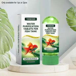 Fish Tank Water Purification Cleaner Tablet, 1 Box Water Quality Cleaning Tablet, Aquarium Cleaning Tablet, Pet Supplies