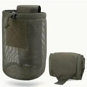 Nylon New Roll-Up  Mesh Dump Pouch Magazine Storage Mini Foldable Net Pocket EDC Tactical Outdoor Sport Camping Hunting