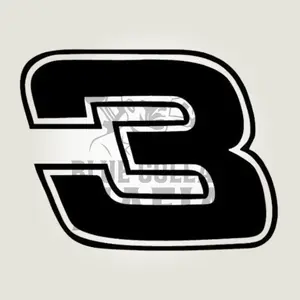 Number 3 Vinyl Decal