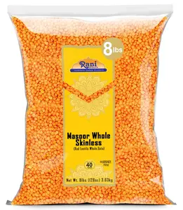 Rani Masoor Gota (Football) Indian Red Lentils Skinless 128oz (8lbs) 3.63kg Bulk ~ All Natural | Gluten Friendly | NON-GMO | Kosher | Vegan | Product of USA