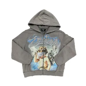 Mixed Emotions Grey Rhinestone Hoodie