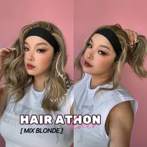 JBEXTENSION 18 Inches Curly Headband Wig HAIR-ATHON