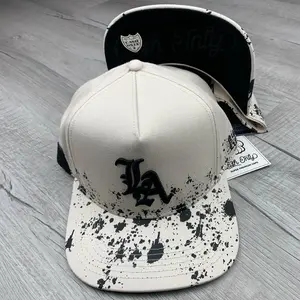 White/Black LA Cap
