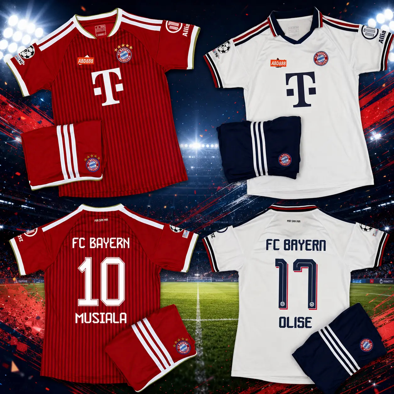 Bayern Munich 26/27 Soccer Jersey Set – Premium Polyester Football Shirt & Matching Shorts Bayern Munich 26/27 Soccer Jersey Set – Premium Polyester Football Shirt & Matching Shorts