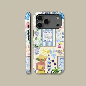 This Tropical Beach-themed Protective Case Features A Sturdy and Durable 2-in-1 Design, Perfect,phone Case Suitable for Iphone 11/12/13/14/15/16/17 Pro Promax Plus Air, It Makes A Perfect Birthday