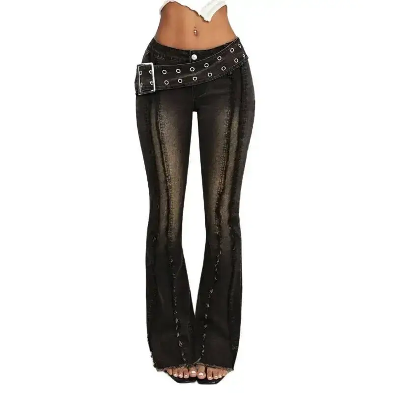 tornado mart tribal flared jeans - TikTok Shop