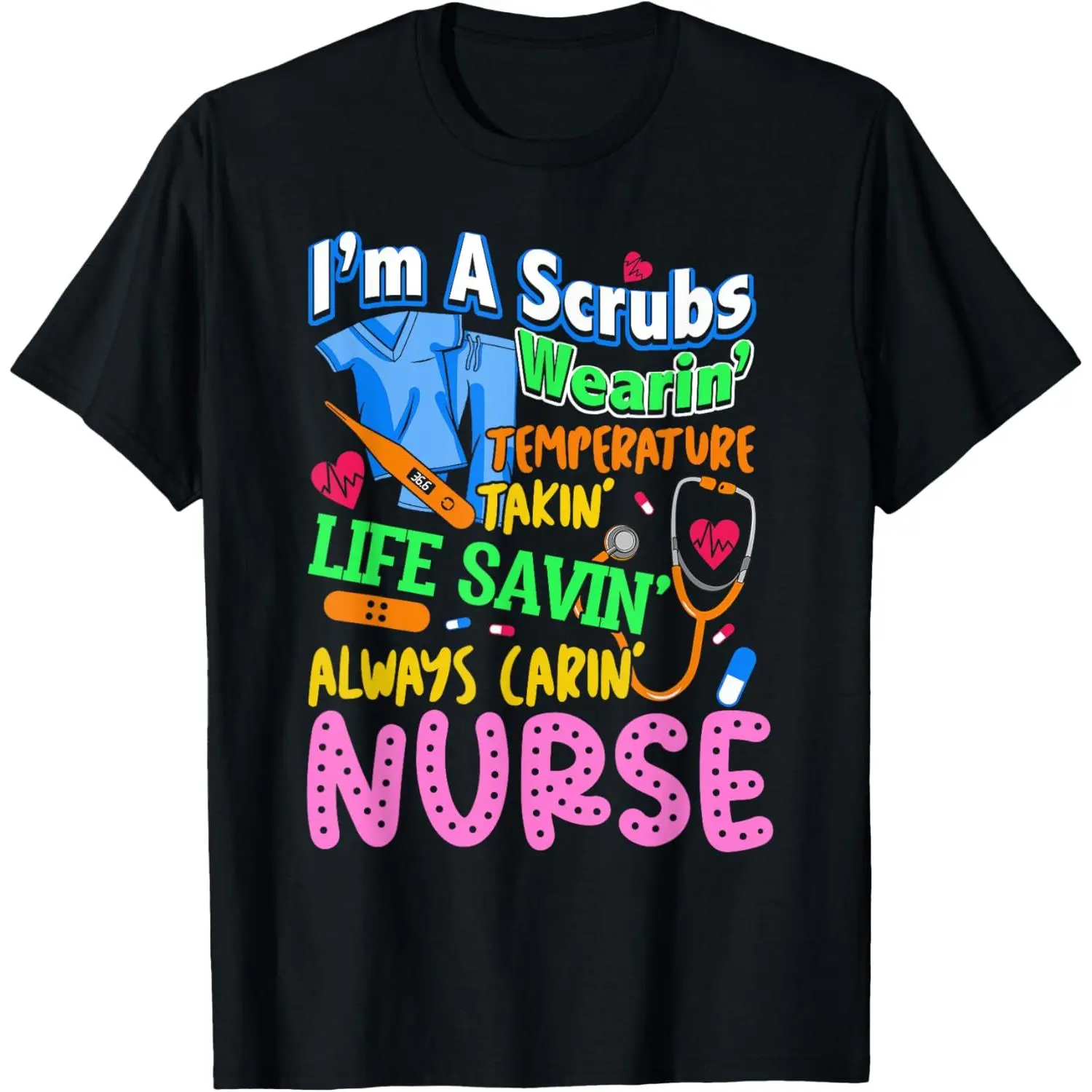 Lady's Casual Everyday Short-Sleeve Graphic T-Shirt - For Nursing School Graduates & Nurse Job Enthusiasts