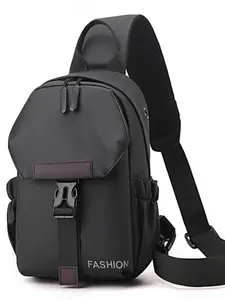 Men's Large Capacity Sports Chest Bag, Lightweight Waterproof Cycling Adjustable Waistband Bag, Outdoor Cycling Crossbody Casual Bum Bag for Daily Use