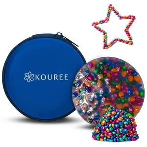 WORLD OF COLOR Picky Pad  for Skin Picking & Trichotillomania Relief - 2 in 1  Silicone Toy with Carrying Case - Portable Sensory Tool for Anxiety & Stress Relief