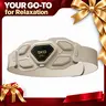 SKG W9 Ultra Cordless Lower Back Massager for Adults - Cordless Massage Devices, Heat Massage Devices, Ergonomic Pain Relief, Back-Mounted Design, Deep Kneading Tissue, Adjustable Heating Pad, Infrared Vibration, Titanium Heads (Back to School Haul)